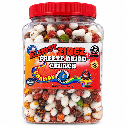 Almost Zingz Chamoy freeze-dried candy 20 ounce jar