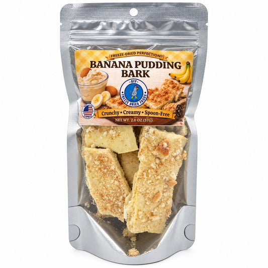 Banana Pudding Bark freeze-dried dessert snack