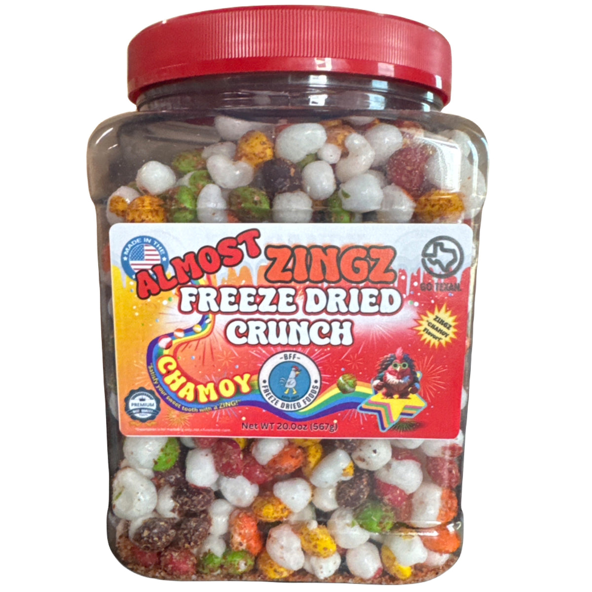 20oz jar freeze-dried candy assorted flavors