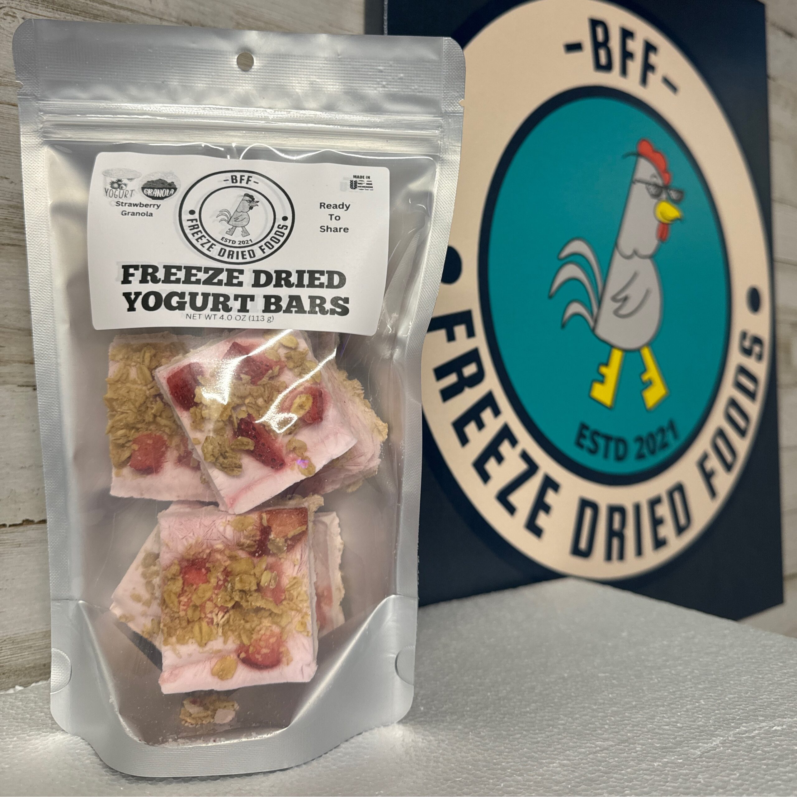 Freeze Dried Strawberry Yogurt Granola Bars "The One Stop Shop Freeze