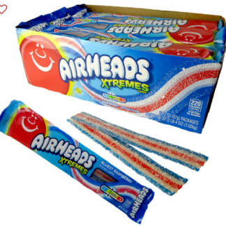 AIRHEADS XTREMES SOUR BELTS - BLUEST RASPBERRY