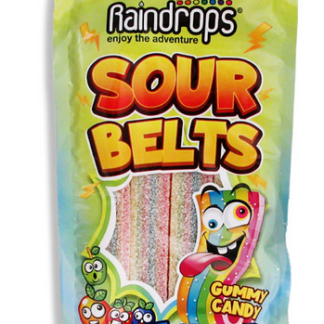 RAINDROPS SOUR BELT PEG BAG - RAINBOW