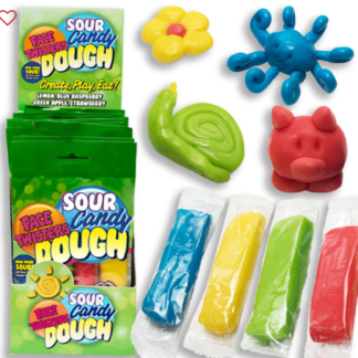 FACE TWISTERS SOUR CANDY DOUGH PEG BAG