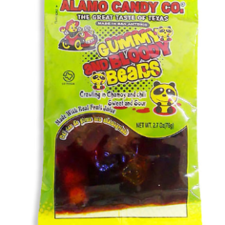 ALAMO CANDY PEG BAG GUMMY BEARS IN CHAMOY & CHILI SAUCE