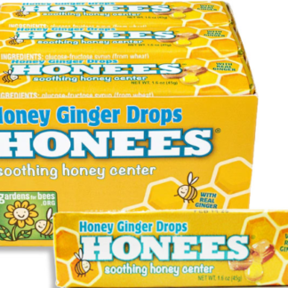 HONEES STICK PACK - HONEY GINGER COUGH DROPS