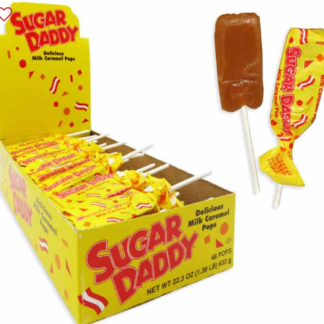 SUGAR DADDY MILK CARAMEL POP IN DISPLAY SMALL